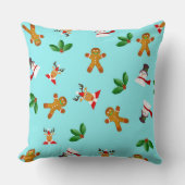 継ぎ目のない可愛いクリスマスパターン クッション (正面)