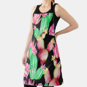 継ぎ目のない多汁質の模様。水彩指 エプロン (インサイチュ)