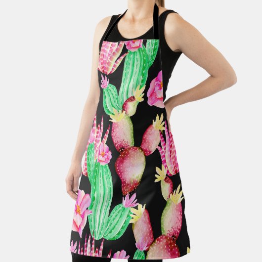 継ぎ目のない多汁質の模様。水彩指 エプロン (インサイチュ)