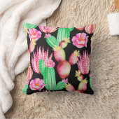 継ぎ目のない多汁質の模様。水彩指 クッション (ブランケット)