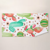 継ぎ目のない多汁質の模様。水彩指 バスタオル (バスタオル)