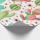 継ぎ目のない多汁質の模様。水彩指 ラッピングペーパー (角)