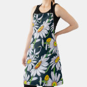 継ぎ目のない大きなカモミールの花柄、花びら  エプロン (インサイチュ)