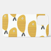 継ぎ目のない子どものおもしろい魚柄。作成 Case-Mate iPhoneケース (裏面 (横))
