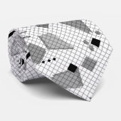 継ぎ目のない学校の幾何学的なメンフィス形状パターンs ネクタイ (ロール)
