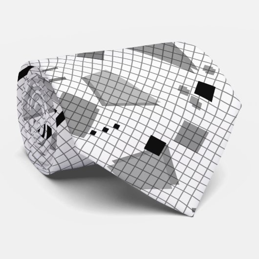 継ぎ目のない学校の幾何学的なメンフィス形状パターンs ネクタイ (ロール)