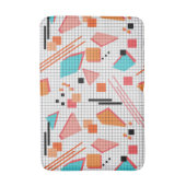 継ぎ目のない学校の幾何学的なメンフィス形状パターンs バスマット (正面縦)