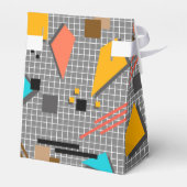 継ぎ目のない学校の幾何学的なメンフィス形状パターンs フェイバーボックス (裏面サイド)