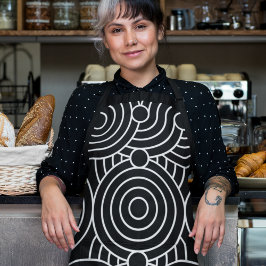 継ぎ目のない幾何学円 エプロン