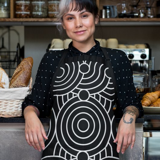 継ぎ目のない幾何学円 エプロン