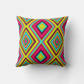 継ぎ目のない幾何学的な菱形モダン状トレンディーde クッション (裏面)