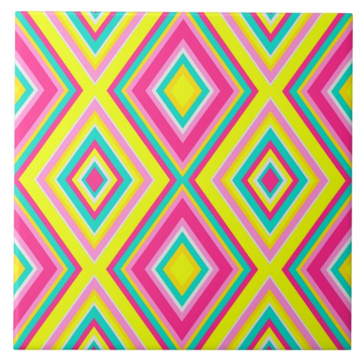 継ぎ目のない幾何学的な菱形モダン状トレンディーde タイル (正面)