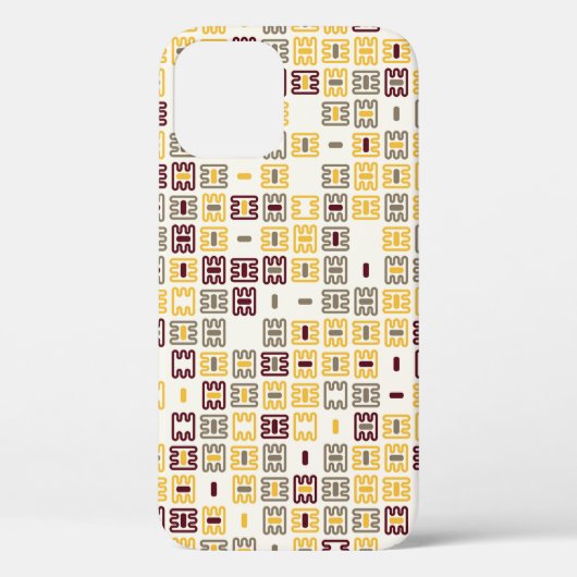 継ぎ目のない幾何学的パターンデザイン図 Case-Mate iPhoneケース (裏面)