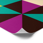 継ぎ目のない幾何学的パターン ポスター (角)