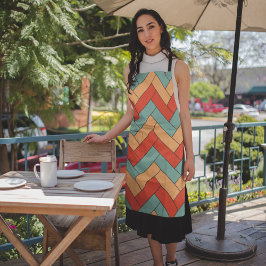 継ぎ目のない幾何形状パターン エプロン