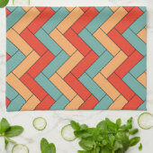 継ぎ目のない幾何形状パターン キッチンタオル (折り畳み)
