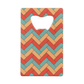 継ぎ目のない幾何形状パターン クレジットカード栓抜き (裏面)