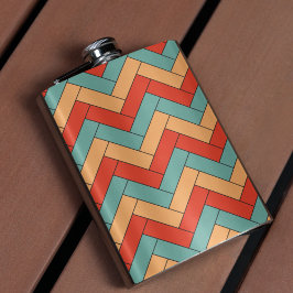 継ぎ目のない幾何形状パターン フラスク