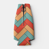 継ぎ目のない幾何形状パターン ボトルクーラー (裏面)