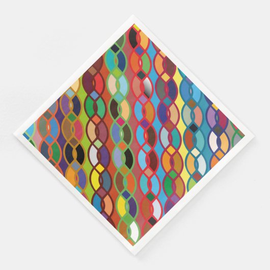 継ぎ目のない幾何数々の色のチェーンパターン (コーナー)