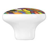 継ぎ目のない幾何数々の色のチェーンパターン セラミックノブ (側面)