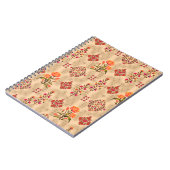 継ぎ目のない抽象芸術ムガルの花柄 ノートブック (左側)