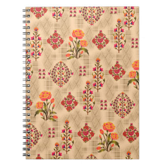 継ぎ目のない抽象芸術ムガルの花柄 ノートブック