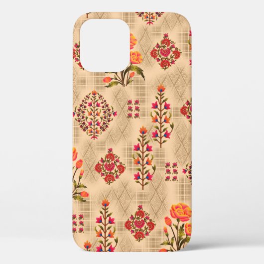 継ぎ目のない抽象芸術ムガルの花柄 Case-Mate iPhoneケース (裏面)