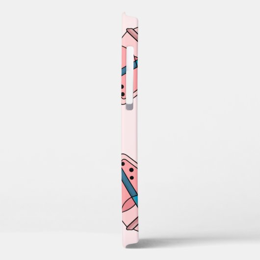 継ぎ目のない明るい模様の泡立て茶の果物の夏のDr Case-Mate iPhoneケース (裏面 / 左)