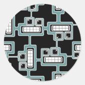 継ぎ目のない未来的ステッカー ラウンドシール (正面)