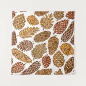 継ぎ目のない松果 タペストリー (正面(横))