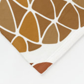 継ぎ目のない松果 フリースブランケット (角)