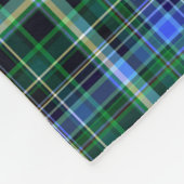 継ぎ目のない格子模様。ファブリックパターン。テクツレバック フリースブランケット (角)