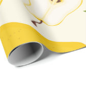 継ぎ目のない梨の模様。全違う果 ラッピングペーパー (ロールコーナー)