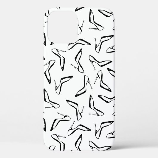 継ぎ目のない模様とハイヒールの美しい靴 Case-Mate iPhoneケース (裏面)