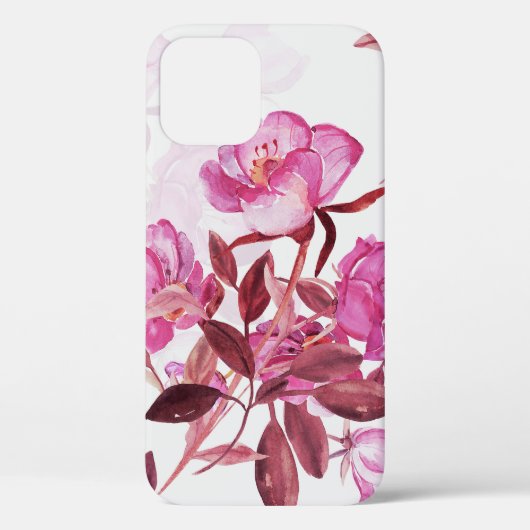 継ぎ目のない模様の開花バラお尻。和 Case-Mate iPhoneケース (裏面)