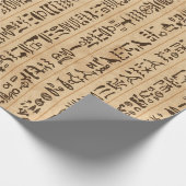 継ぎ目のない模様グランジのエジプト絵文字 ラッピングペーパー (角)