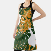 継ぎ目のない模様(ハワイアン雨林)レトロC エプロン (インサイチュ)