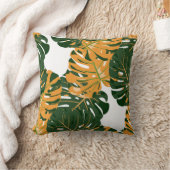 継ぎ目のない模様(ハワイアン雨林)レトロC クッション (ブランケット)