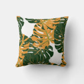 継ぎ目のない模様(ハワイアン雨林)レトロC クッション (裏面)