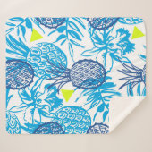 継ぎ目のない模様（熱帯モチーフ） シェルパブランケット (正面(横))