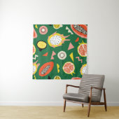 継ぎ目のない模様（熱帯果実） タペストリー (インサイチュ(横))