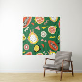 継ぎ目のない模様（熱帯果実） タペストリー (インサイチュ)