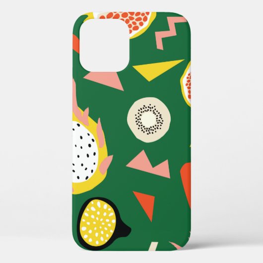 継ぎ目のない模様（熱帯果実） Case-Mate iPhoneケース (裏面)
