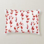 継ぎ目のない水彩画（ネコヤナギ） アクセントクッション (裏面)