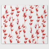 継ぎ目のない水彩画（ネコヤナギ） ラッピングペーパー (フラット)