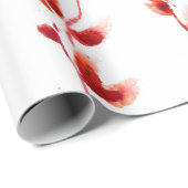 継ぎ目のない水彩画（ネコヤナギ） ラッピングペーパー (ロールコーナー)