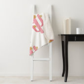 継ぎ目のない水彩花サボテンの花模様。ビント シェルパブランケット (インサイチュ)