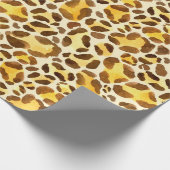 継ぎ目のない水色ヒョウ柄 ラッピングペーパー (角)