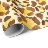 継ぎ目のない水色ヒョウ柄 ラッピングペーパー (ロールコーナー)